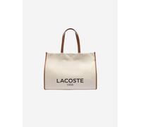 LACOSTE Cabas 'Lacoste Sac Cabas Heritage Canvas Lacoste Naturel Tan' blanc, Taille One Size