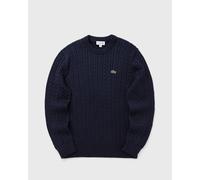 Lacoste Cable Knit Cotton Sweater men Pullovers blue taille: M