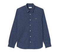Lacoste - Camicia in chambray di cotone - Homme - Chemises - Bleu - Taille: M