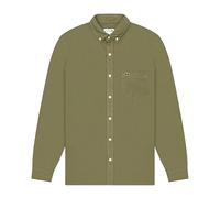 Lacoste - Camicia in lino - Homme - Chemises - Vert - Taille: 5XL
