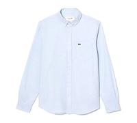 Lacoste - Camicia in popeline - Homme - Chemises - Bleu - Taille: L