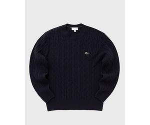 Lacoste CARDED WOOL CREW NECK SWEATER men Pullovers blue taille: XXL