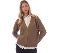 Lacoste - Cardigan col V pour femme décontracté GT5572 (36 FR) (Marron)