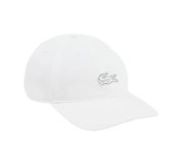 Lacoste - Casquette en sergé de coton avec badge - Homme - Accessoires - Blanc - Taille: ONE Size