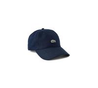 Lacoste Casquette en twill de coton pour homme avec logo latéral, bleu marine, Taille unique