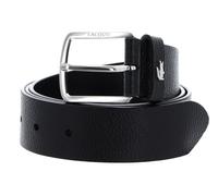 LACOSTE ceinture Elegance Grained Leather Belt W105 Noir