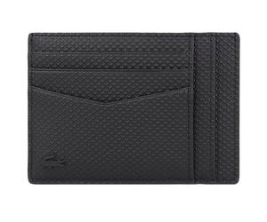 Lacoste Chantaco Étui pour cartes de crédit Protection RFID Cuir 13 cm noir