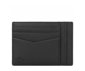 Lacoste - Chantaco Leather Cardholder - Femme - Accessoires - Noir - Taille: ONE Size