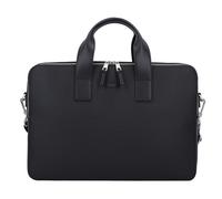 Lacoste Chantaco Porte-documents en cuir 39 cm Compartiment pour ordinateur portable noir