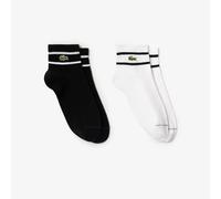 Lacoste Chaussettes unisexes RA2932 (lot de 1), noir/blanc, 35-38