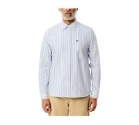Lacoste - Chemise à Manches Longues Rayée - Homme - Chemises - Bleu - Taille: M