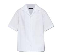 Lacoste - Chemise avec logo - Femme - Blouses et Chemises - Blanc - Taille: 38 FR
