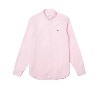 Lacoste - Chemise en coton coupe droite - Homme - Chemises - Rose - Taille: 4XL