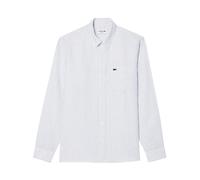 Lacoste - Chemise en Lin à Rayures Bleu Clair - Homme - Chemises - Bleu - Taille: 4XL