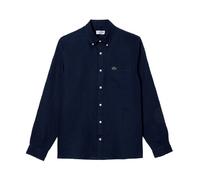 Lacoste - Chemise en Lin Coupe Droite - Homme - Chemises - Bleu - Taille: M