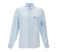 Lacoste Regular Fit Linen Shirt men Longsleeves blue taille: M