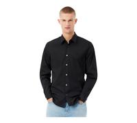Lacoste - Chemise en popeline stretch - Homme - Chemises - Noir - Taille: 2XL