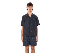 Lacoste - Chemise en twill imprimé coupe décontractée - Homme - Chemises - Noir - Taille: XL