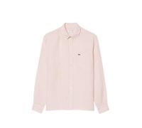 Lacoste Chemise Homme Ref 68474 TIM Rose Blanc - R - 41