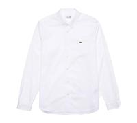 Lacoste - Chemise Simple en Coton avec Boutons en Nacre - Homme - Chemises - Blanc - Taille: 4XL