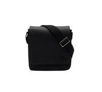 Lacoste Classic Flap Crossover Crossbody Bag, Sac à bandoulière Homme, Noir/Blanc, Taille Unique
