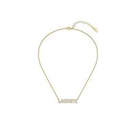Lacoste Collier avec Pendentif pour Femme Collection SCRIPT en Or Jaune avec des Cristaux - 2040061
