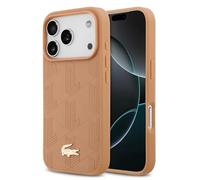 Étui Lacoste Nomograme Gold pour iPhone 17 Pro, rose
