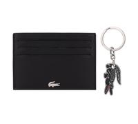 Lacoste Core Essentials FG Étui pour cartes de crédit Cuir 10 cm Boîte cadeau noir