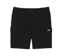 Lacoste - Cotton Fleece Cargo Shorts - Homme - Shorts - Noir - Taille: S