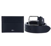 LACOSTE Elegance Punch Cardholder + Belt Box W110 Eclipse