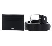 LACOSTE Elegance Punch Cardholder + Belt Box W95 Noir