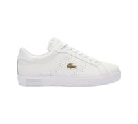 Lacoste - Élégantes Baskets Dorées Powercourt 2.0 - Femme - Chaussures - Blanc - Taille: 38 EU