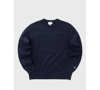 Lacoste Embossed Fleece Sweatshirt men Sweatshirts blue taille: M