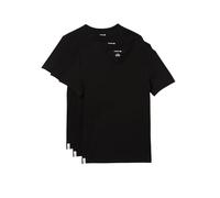 Lacoste Essentials Lot de 3 T-shirts 100 % coton Coupe régulière Col V - Noir - XXX-Large
