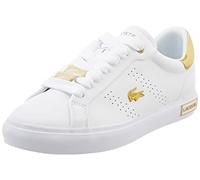 Lacoste Femme 45sfa0034 Baskets vulcanisées, Blanc GLD, 36 EU