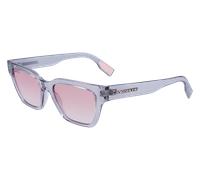 Lacoste Femme L6002S 038 Lunettes de soleil Bio-inject Gris Rose Carré Normale Flash