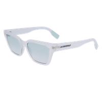 Lacoste Femme L6002S 970 Lunettes de soleil Bio-inject Transparent Bleu clair Carré Normale Flash