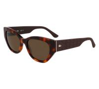 Lacoste Femme L6047S 214 Lunettes de soleil Acétate Havane Carré Normale