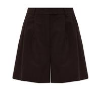Lacoste, Femme, Shorts, Brun, Taille: 42 FR Short Bermuda Plissé Oversize en Mélange de Laine