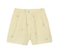 Lacoste, Femme, Shorts, Jaune, Taille: 38 FR Jacquard Cotton Poplin Boxer Shorts