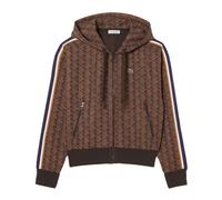 Lacoste, Femme, Sweatshirts et sweats à capuche, Brun, Taille: 36 FR SweaT-shirt zippé