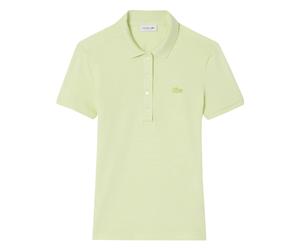 Lacoste, Femme, Tops, Vert, Taille: 38 FR L.12.D Polo Slim Fit Stretch en Mini Piqué