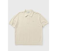 Lacoste Fluid Ribbed Knit Polo Collar Sweater men Polos beige taille: L