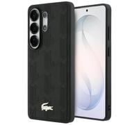 CG MOBILE Lacoste Nomograme Gold Logo Compatible avec MagSafe Coque pour Samsung Galaxy S26 Ultra (Noir)