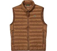 Lacoste - Gilet pour homme, matelassé, imperméable GT7643 (M) (Marron)