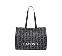 Lacoste - Grand sac cabas jacquard Heritage - Femme - Sacs - Noir - Taille: ONE Size