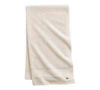Lacoste Heritage Drap de Bain 100% Coton Supima - Craie, 88,9 x 177,8 cm - Très Absorbant et à séchage Rapide - Super Douce - Indispensable pour la Salle de Bain - Cadeau pour Toutes Les Occasions