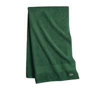 Lacoste Heritage Serviette de bain 100 % coton Supima vert crocodile, 76,2 x 137,2 cm - Très absorbante, séchage rapide, douce, indispensable pour salle de bain, cadeau, lavable en machine