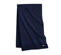 Lacoste Heritage Supima Drap de Bain en Coton, Bleu Marine, 88,9 x 177,8 cm