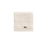 Lacoste Heritage Supima Gant de Toilette en Coton, Craie, 33 x 33 cm